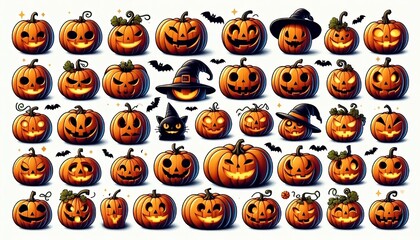 halloween pumpkin icons