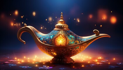 magic lamp on the wall