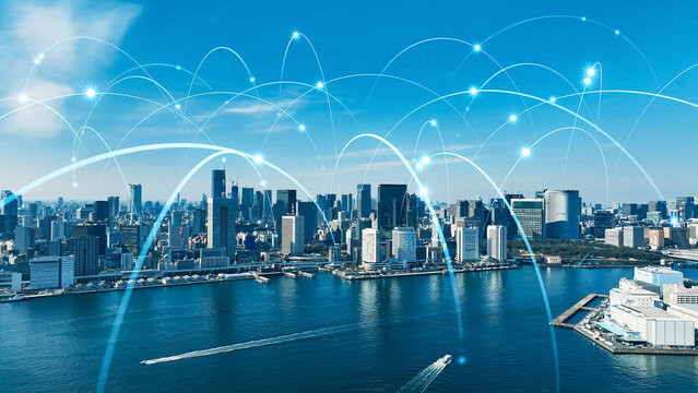 都市とネットワーク　空撮