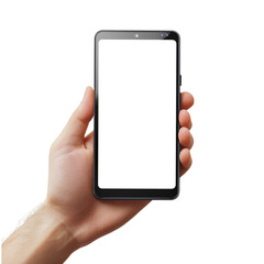 Holding a Modern Smartphone with Sleek Design