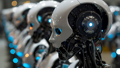 Fototapeta premium Smart Classmates: Collaborating on Artificial Intelligence Algorithms for Autonomous Functions