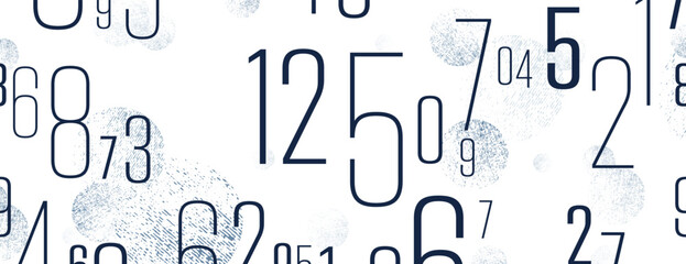 Creative and modern background with numbers.	