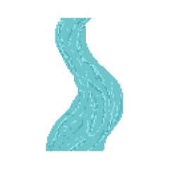 long blue river pixel art