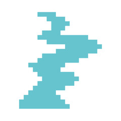 long blue river pixel art