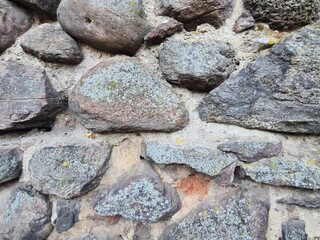 minimalistisches Hintergrundbild / wall paper design -  Nahaufnahme von Steinmauerpartikeln in Bernau bei BErlin, Brandenburg