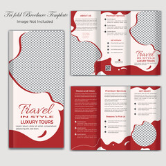 Travel Tourism Tri Fold and BiFold Modern Brochure Template