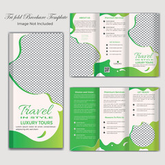 Travel Tourism Tri Fold and BiFold Modern Brochure Template