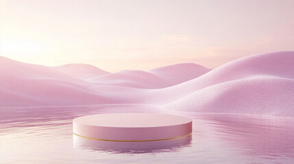 Dream scene product display stage background