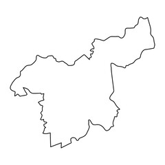 Obraz premium Saraburi province map, administrative division of Thailand. Vector illustration.