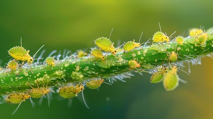 Naklejka premium aphids close up