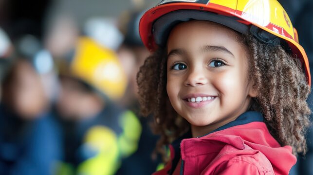 Fire safety education in schools, teaching children the importance of fire prevention and emergency response. - Powered by Adobe