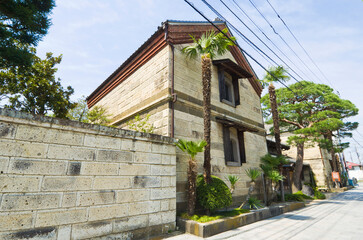 Townscape of Old town in Tochigi city, Tochigi prefecture, Kanto, Japan.