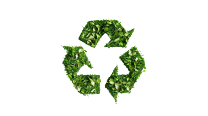 Recycling Sign on transparent background