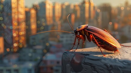 cockroach in the city