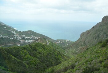 Tropical Mountains in Anaga Rural Park, Tenerife, Canary Islands