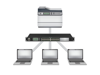 A network printer is a printer that can be connected to a network and used by multiple users.