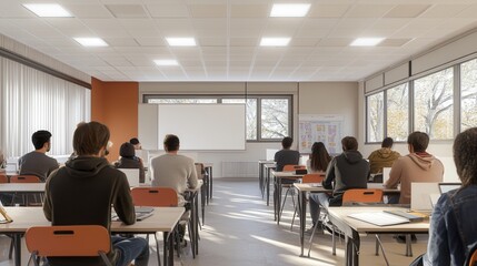 Obraz premium Learning process in high school