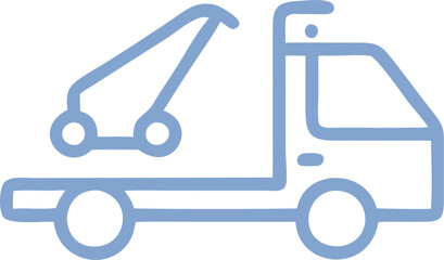 tow truck, icon outline gradient