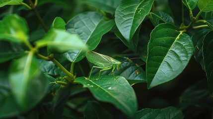 Katydid close up wallpaper