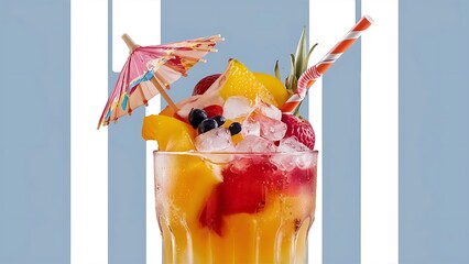 A photo of iced drink