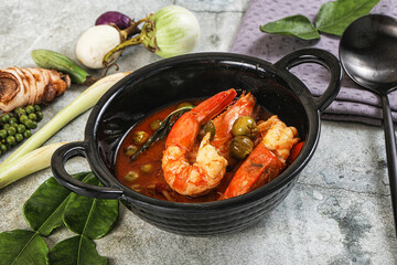 Thai Panang curry witn prawn