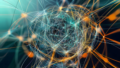 Complex messy connected lines as concept of chaos solving. Process of problem simplifying in mind. illustration of confusion to clarity step by step, business solution idea searching