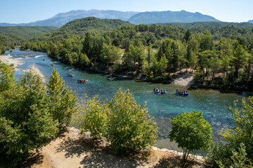 Water sports rafting event