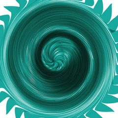 Background black blue green spiral swirl