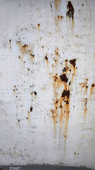 Rust on the iron door for the background. old peeling paint on rusty gates.