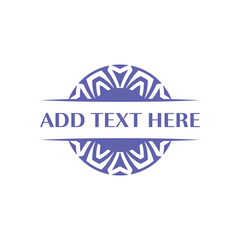 Decorative emblem design suitable for event services and venue branding