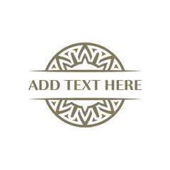 Vintage-inspired ornamental emblem ideal for artisanal goods and specialty stores