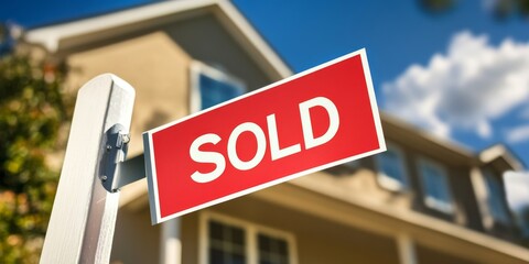 A bright "for sale" sign catches the eye of a young couple, sparking excitement and dreams of homeownership