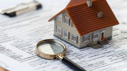 Property inspection checklist alongside loan documents featuring detailed interest rate information, essential for thorough real estate evaluations and financial planning.