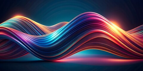 abstract wave background. Generative AI