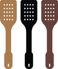 Slotted spatula vector