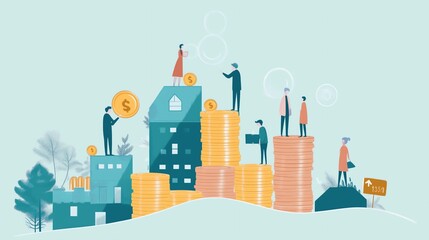 Naklejka premium Infographic: How Pension Plans Work and Secure Your Future