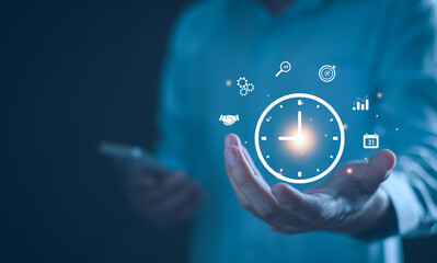Time management concept. Work planning increases efficiency and reduced work time. Work management...