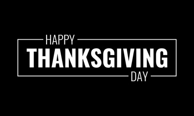 happy thanksgiving day, social media post template, vector poster illustration