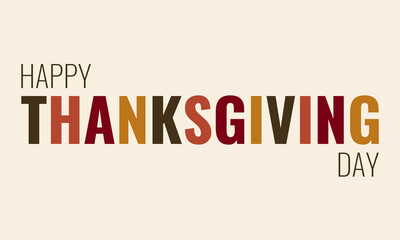 happy thanksgiving day, social media post template, vector poster illustration