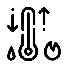 Thermodynamics line icon