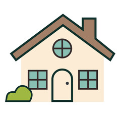 vector house clip art illustration design