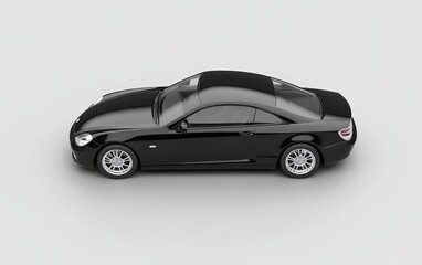 Obraz premium Car isolated on clear gray background photo