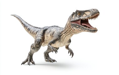 Fototapeta premium Dinosaur isolated on clear white background photo 