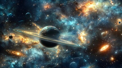 Cosmic Mystery Dinner Event in Elegant Space Themed Whodunit Setting