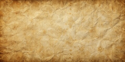 Obraz premium Aged Paper Texture with Subtle Patterns, Crumpled Paper, Vintage Background, Texture, Pattern, Design