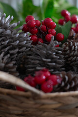 squirrel on a string Autumn arrangement DIY, simple, natural