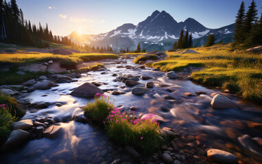 Crystal-Clear Nature Background: High-Resolution Wallpaper for a Serene and Stunning View