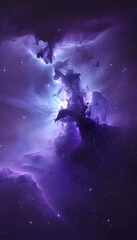 Naklejka premium Galaxy Nebula Space
