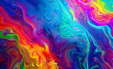  The fluidity and depth of abstract art. Soft pastel hues blending seamlessly with vibrant colors, the intricate patterns and textures evoke a sense of movement and flow.