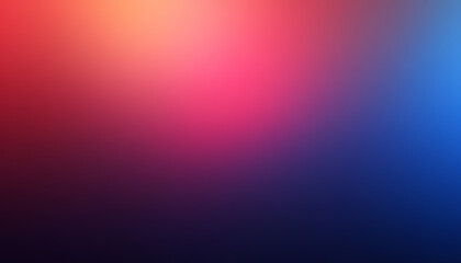 Obraz premium Abstract blurred gradient background with a smooth blend of red and blue hues, creating a soft, glowing, and vibrant color transition. 